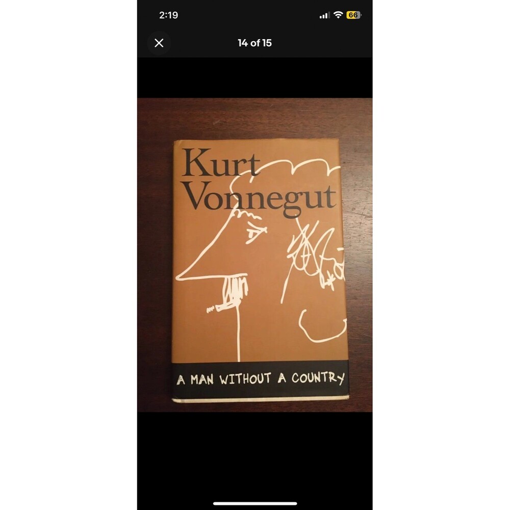 Kurt vonnegut book A Man Without A Country FIRST EDITION Bestseller Hardback